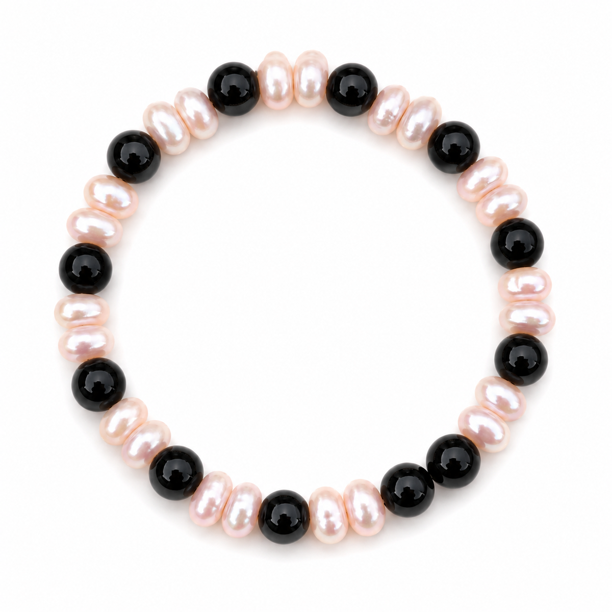 Meli Signature Black & Blush Pearl Bracelet