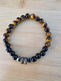 Tiger Eye Onyx & Hematite Bracelet